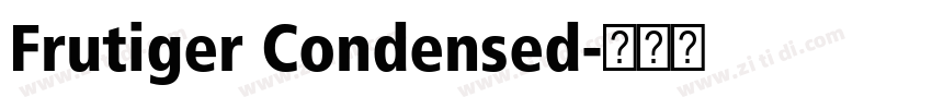 Frutiger Condensed字体转换
